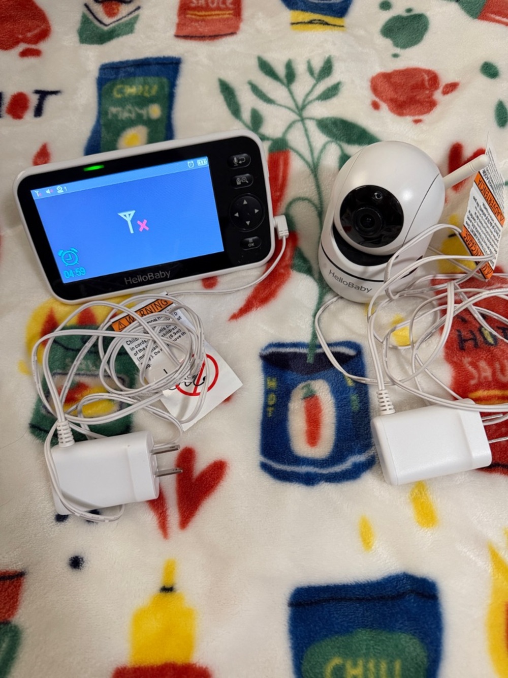 White Baby Monitor with Camera - 2-Piece Set